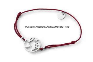 Pulsera Acero Elástica Mundo 10€