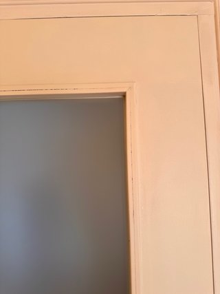 Puerta interior lacada blanca con cristal