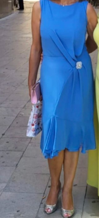 Vestido azul elegante