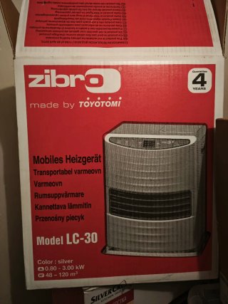 Estufa de parafina Zibro LC-30
