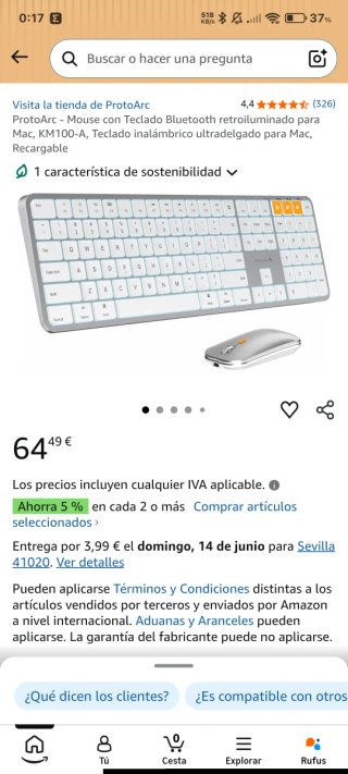 Pack Teclado y Ratón para Mac