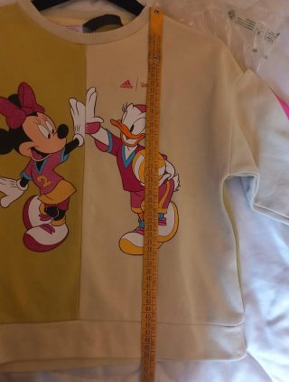 Felpa Adidas Disney Minnie e Paperina Bambina