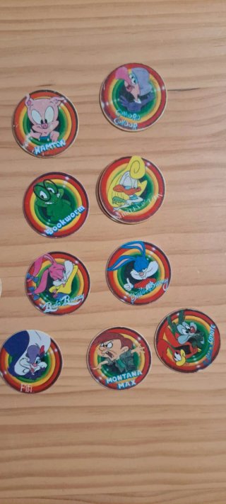 Lote Tazos Tiny Toon Matutano Años 90