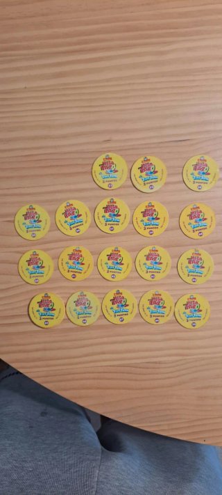 Lote Tazos Tiny Toon Matutano Años 90