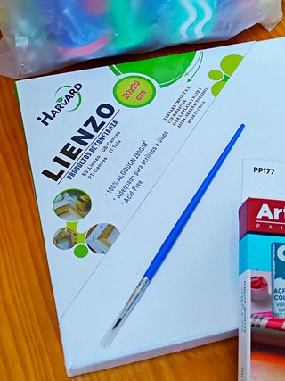 Pack kit pintura lienzo espumas