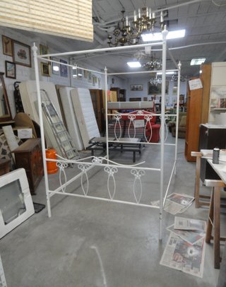 Estructura Cama Forja Flores 145