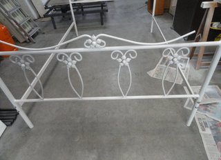 Estructura Cama Forja Flores 145