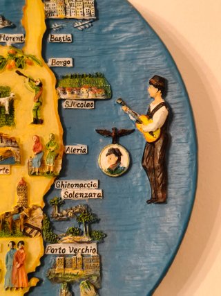 Piatto decorativo Corsica