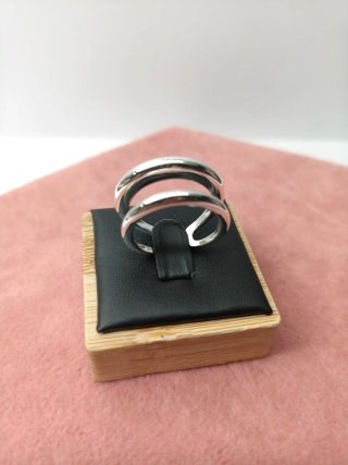 Anillo Plata Doble Ajustable