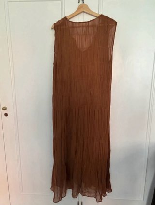 Vestido Zara Marrón con Lentejuelas