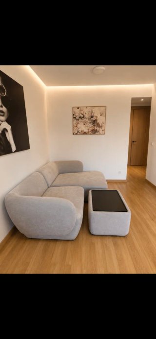 Sofá modular gris tela lindo tengo (te lo llevo)