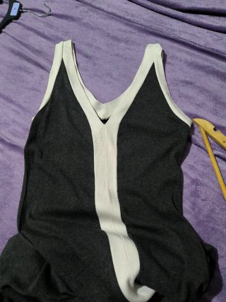 Vestido largo bicolor verano talla única