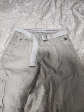 Pantaloni cargo uomo beige