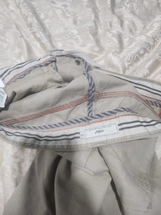 Pantaloni cargo uomo beige