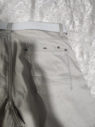Pantaloni cargo uomo beige