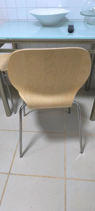 2 Sillas Ikea Madera y Metal