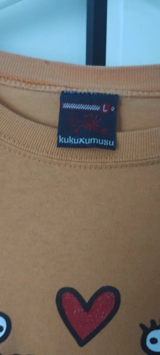 Camiseta Kukuxumusu Estampada Naranja Talla L