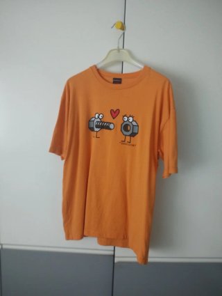 Camiseta Kukuxumusu Estampada Naranja Talla L