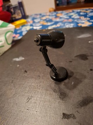 Mini lampada da tavolo nera