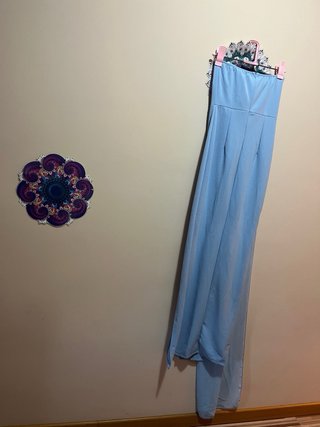Vestido largo Sorellas The Brand azul celeste T-M