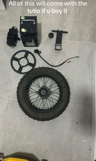 Moto Eléctrica Dirt Bike Negra custom