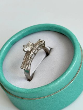 Anillo de plata 925 con circonita – talla 18.5 mm