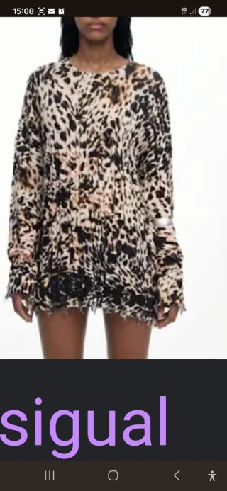 Jersey Desigual estampado animal print