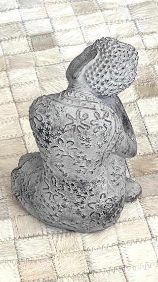 Statuetta di Buddha Vintage in Pietra Decorativa