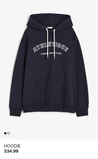 Sudadera Athletique H&M - Talla S (44-46)