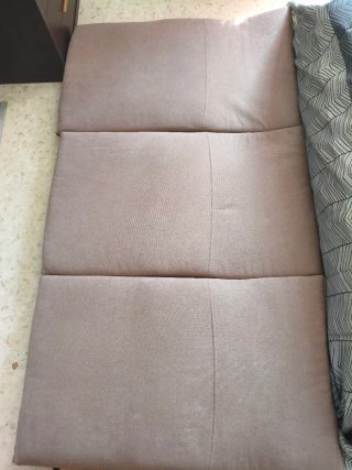 Futón estilo japonés beige y multicolor