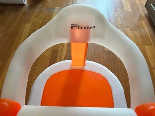 Silla Bañera Bebé Jane Fluid Naranja Blanca