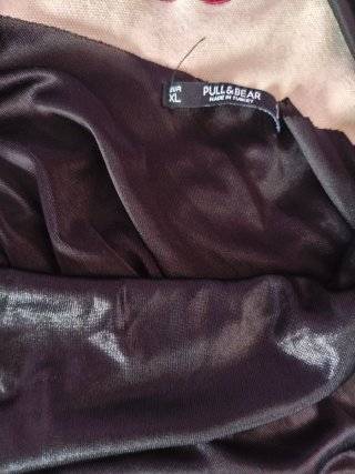 2 Tops Pull&Bear Talla XL Negro/Plata