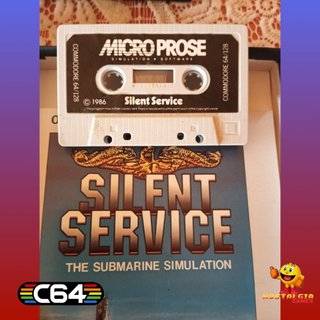 Commodore 64. Silent Service. Muy buen estado.