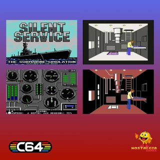 Commodore 64. Silent Service. Muy buen estado.