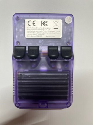 Console portatile R36S viola trasparente