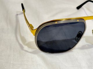 Gafas Cartier Aviador Negras y Doradas