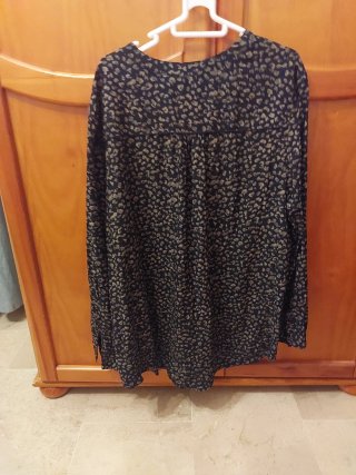 Blusa estampada manga larga