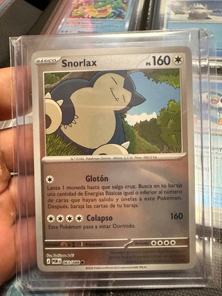 Carta Pokémon Snorlax Básico 160 PS