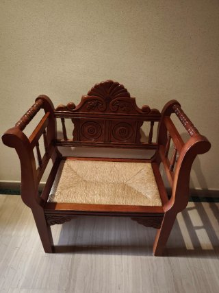 Silla o banqueta madera maciza pino
