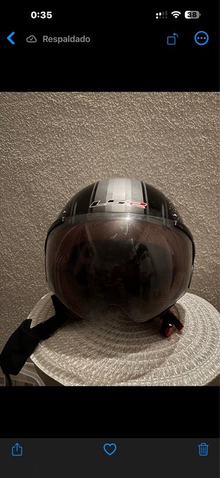 Casco Moto Negro Talla XS