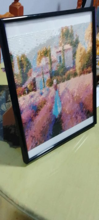 Cuadro de puntillas paisaje