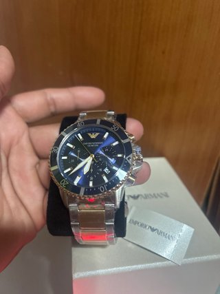 Reloj Emporio Armani Azul y Dorado