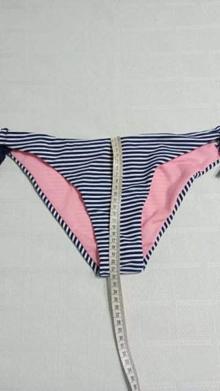 Braguita bikini rayas azul y rosa