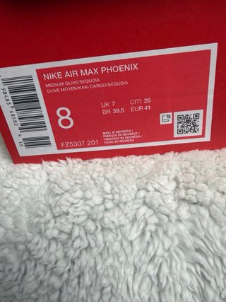 Nike Air Max Phoenix Talla 41 Verde Militar