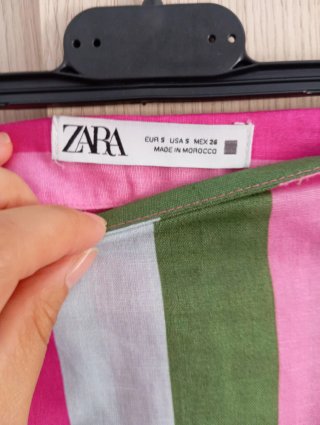 Falda Zara rayas multicolor