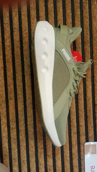 Zapatillas Puma altas blancas y azules