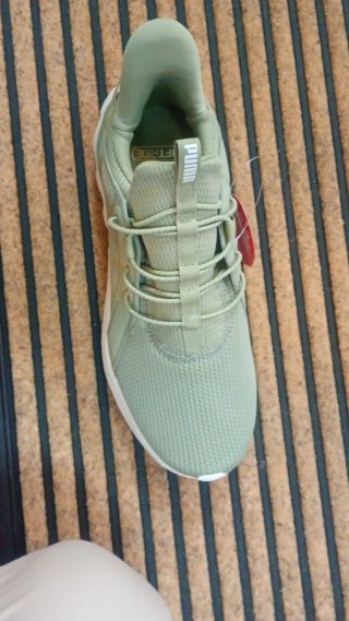 Zapatillas Puma altas blancas y azules