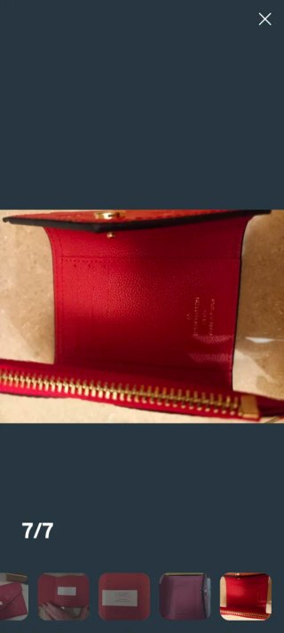 Tarjetero Louis Vuitton Piel Roja