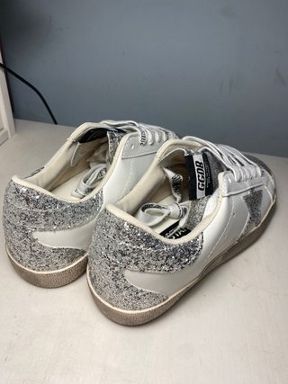Golden Goose Bambas Glitter Plata y Blanco