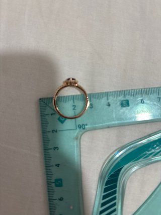 Anillo Pandora Corazón Azul Oro Rosa